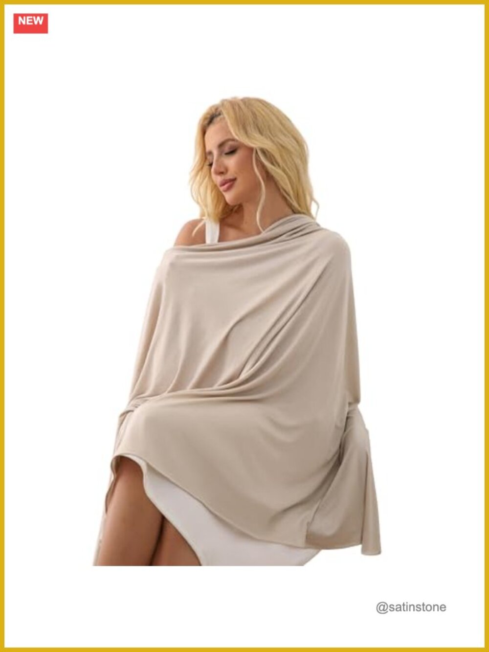 Tencel Shawl Wrap UPF 50+ Lightweight Pashmina Travel Blanket Scarf